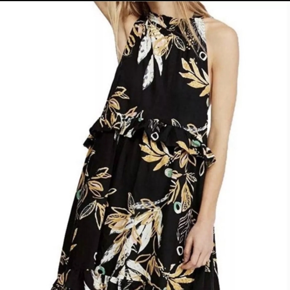 Free People Floral Print Dress. Size XS. - Picture 4 of 10